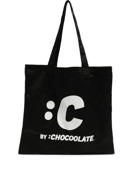  Chocoolate Graphic Tote Bag - Black 