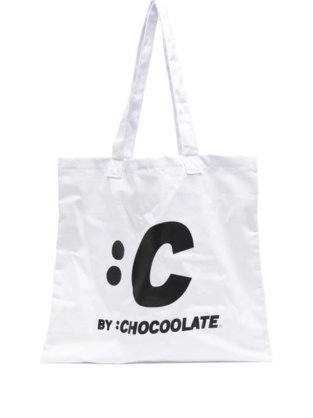 Chocoolate Graphic Tote Bag - White 