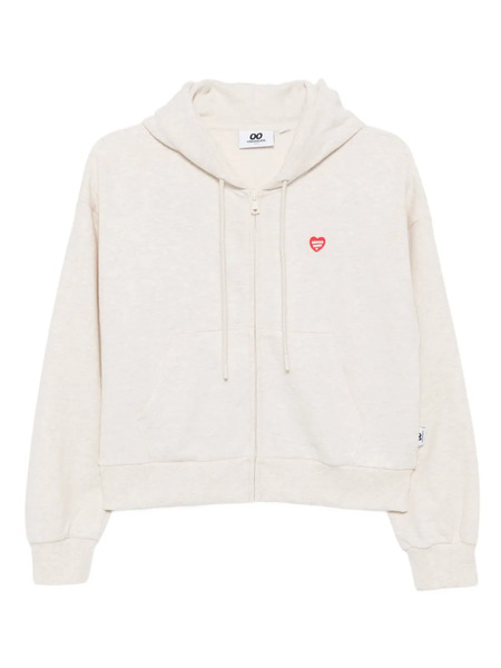  Chocoolate Logo-appliqué Cotton Hoodie - Neutrals 