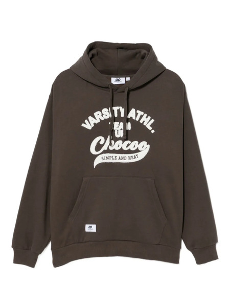  Chocoolate Logo-appliqué Hoodie - Brown 
