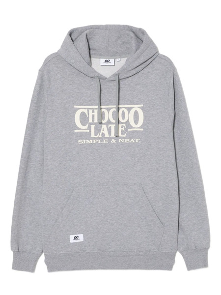  Chocoolate Logo-embossed Hoodie - Grey 