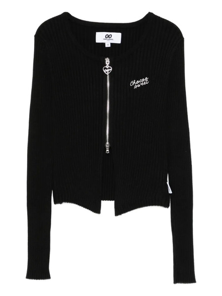  Chocoolate Logo-embroidered Blouse - Black 