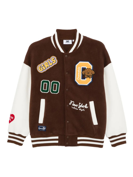  Chocoolate Logo-embroidered Jacket - Brown 