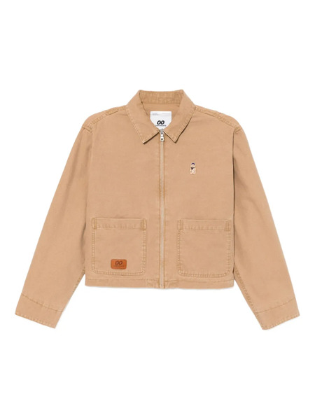  Chocoolate Logo-embroidered Jacket - Brown 