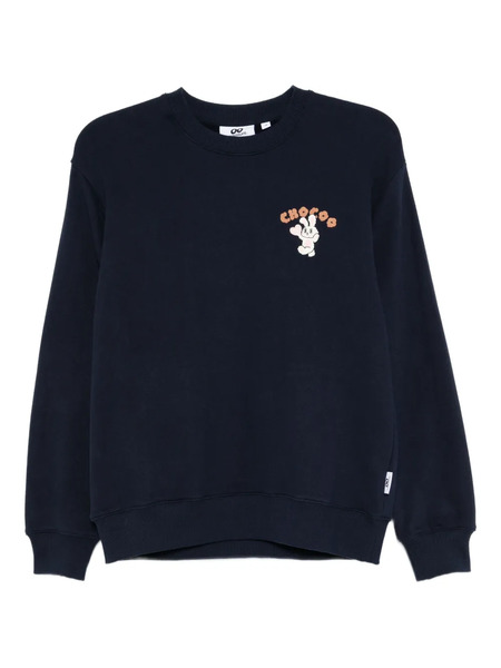 Chocoolate Logo-embroidered Sweatshirt - Blue 