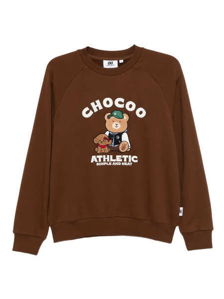  Chocoolate Logo-embroidered Sweatshirt - Brown 