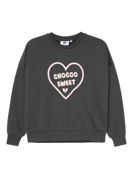  Chocoolate Logo-embroidered Sweatshirt - Grey 