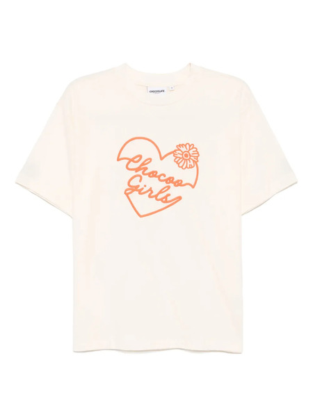  Chocoolate Logo-embroidered T-shirt - Neutrals 