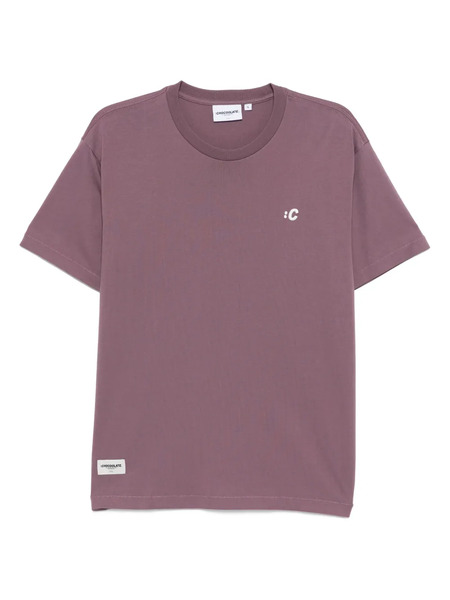  Chocoolate Logo-embroidered T-shirt - Purple 