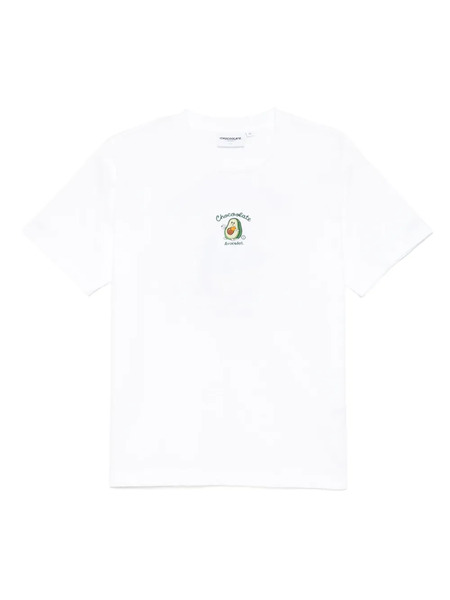  Chocoolate Logo-embroidered T-shirt - White 