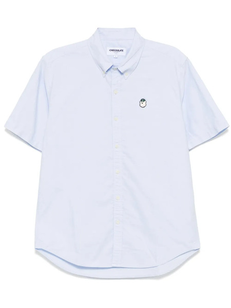  Chocoolate Logo-patch Shirt - Blue 