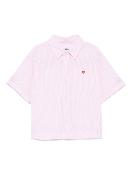 Chocoolate Logo-patch Shirt - Pink 