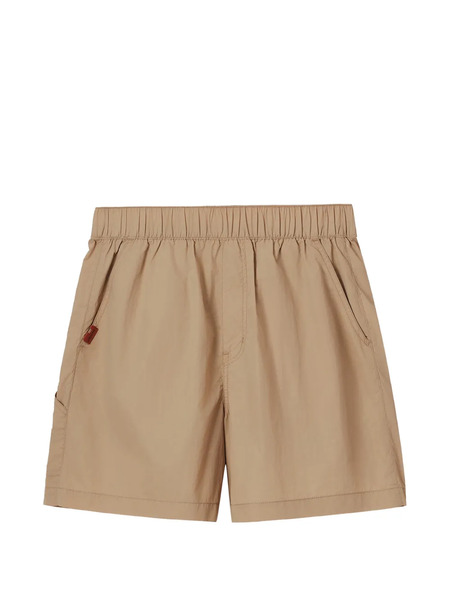  Chocoolate Logo-patch Shorts - Neutrals 