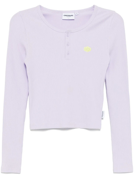  Chocoolate Logo-patch Top - Purple 