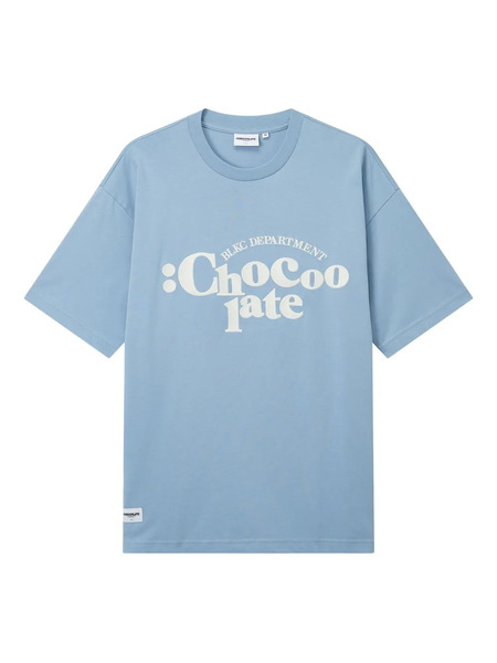  Chocoolate Logo Print T-shirt - Blue 