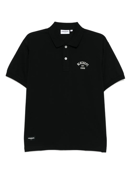  Chocoolate Logo-printed Polo Shirt - Black 