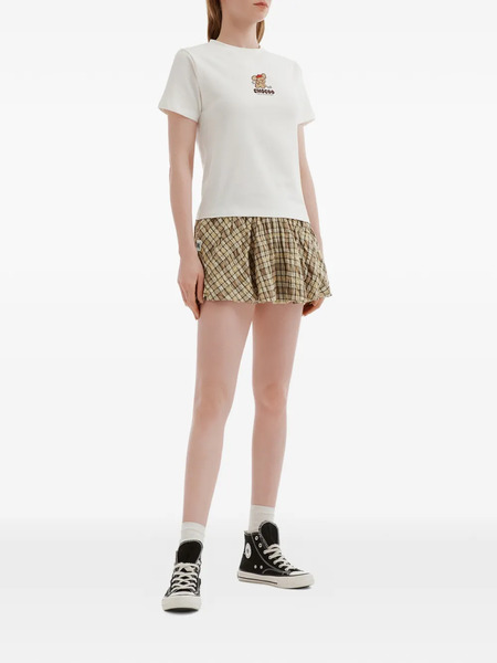  Chocoolate Plaid-pattern Mini Skirt - Neutrals 