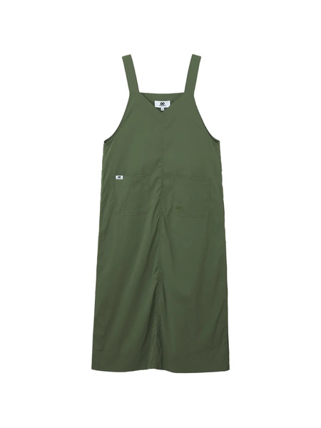  Chocoolate Pockets V-neck Dress - Green 