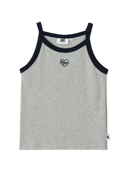  Chocoolate Racerback Tank Top - Grey 