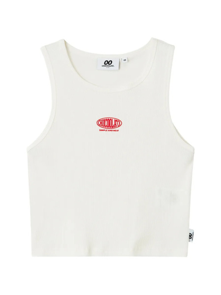  Chocoolate Ribbed Tank Top - Neutrals 