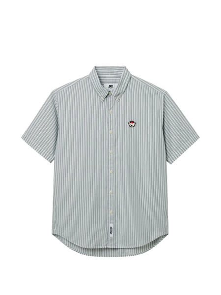  Chocoolate Striped Button Shirt - Grey 