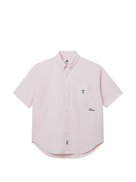  Chocoolate Striped Pocket Shirt - Pink 