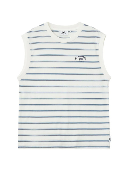  Chocoolate Striped Sleeveless Top - Neutrals 