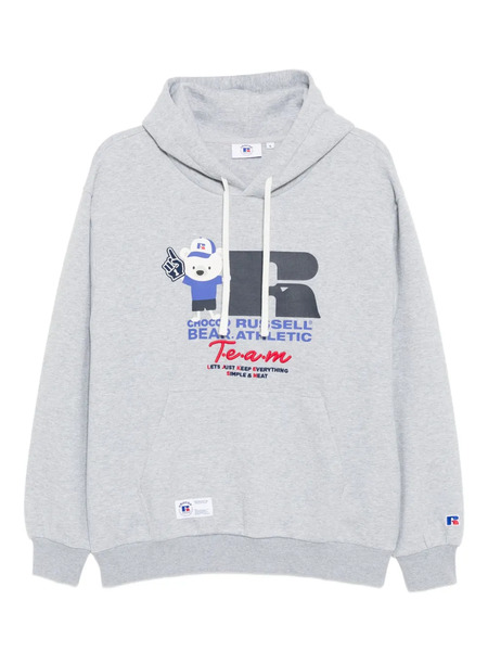  Chocoolate X Russell Athletic Graphic-print Hoodie - Grey 
