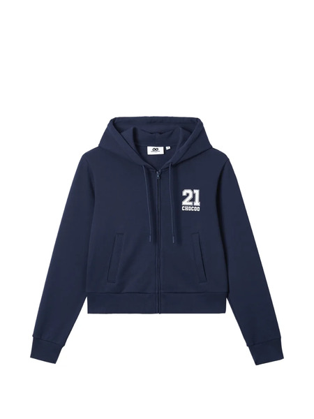  Chocoolate Zip-up Hoodie - Blue 