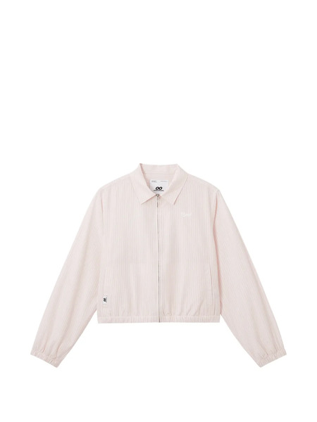  Chocoolate Zip-up Striped Jacket - Pink 