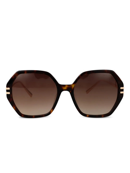  Chopard Eyewear Geometric Frame Sunglasses - Gold 