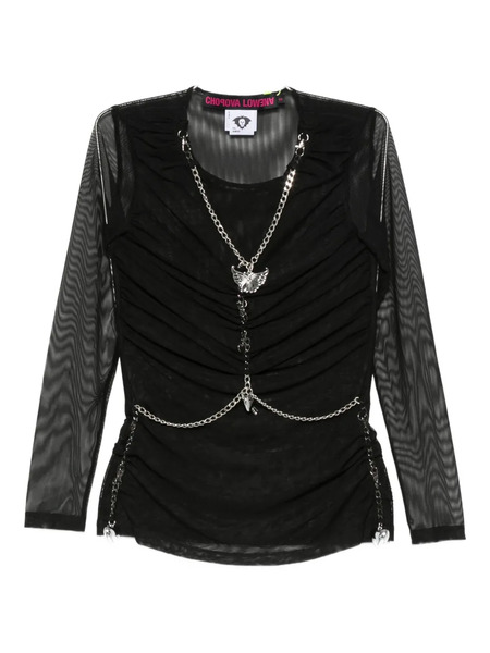  Chopova Lowena Chain-embellished Top - Black 