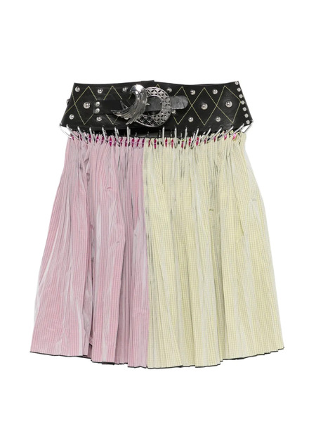  Chopova Lowena Clover Belted Midi Skirt - Pink 