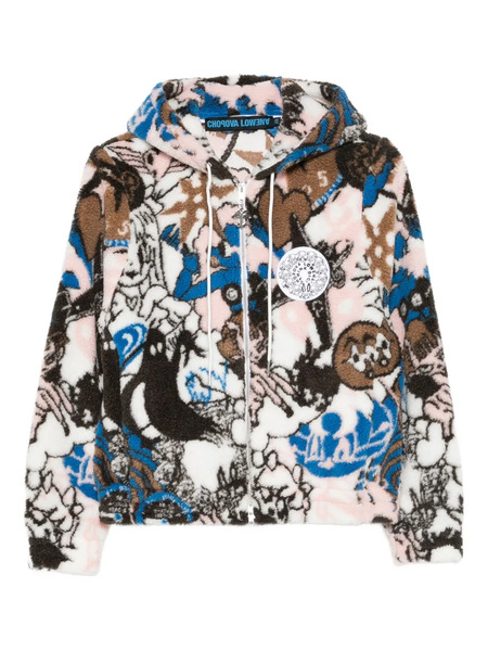  Chopova Lowena Engine Party Fleece Hoodie - White 