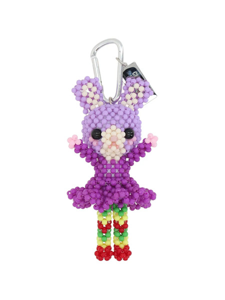  Chopova Lowena Sad Jerboa Beaded Keychain - Purple 