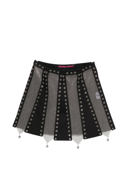  Chopova Lowena Titan Eyelet Mini Skirt - Black 