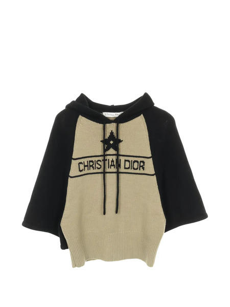  Christian Dior Pre-owned 2010 Logo Hoodie Top - Neutrals 