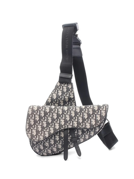  Christian Dior Pre-owned 2010s Saddle Oblique-jacquard Messenger Bag - Neutrals 