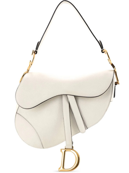  Christian Dior Pre-owned Saddle Handbag Leather Medium Shoulder Bag - Neutrals 