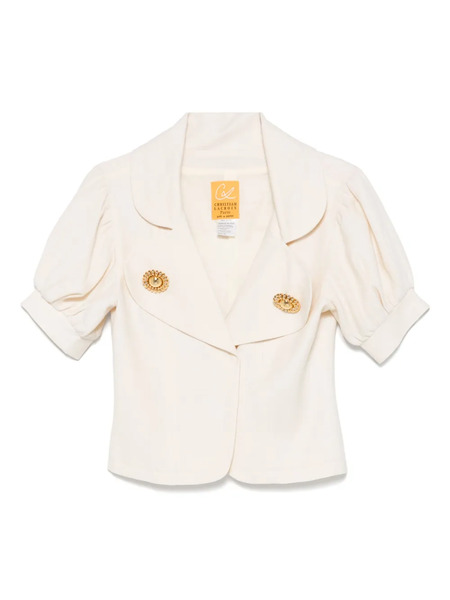  Christian Lacroix Pre-owned 2000s Linen-mohair Jacket - Neutrals 