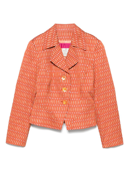  Christian Lacroix Pre-owned 1980s Pattern-jacquard Jacket - Orange 
