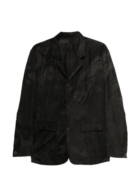  Christian Peau Floral Patterned Blazer - Black 