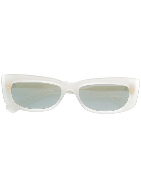  Christian Roth Dreesen Rectangular Sunglasses - White 