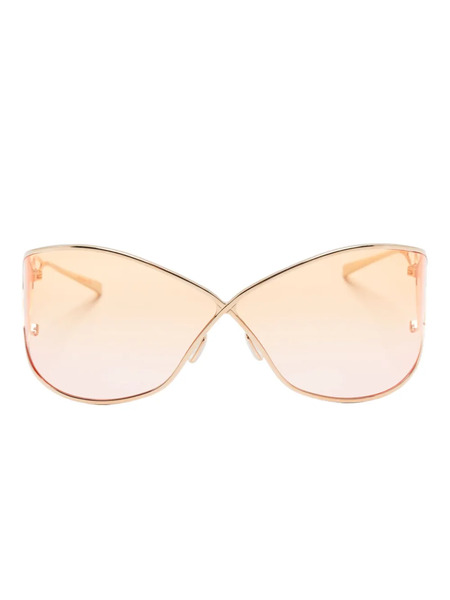  Christian Roth Geometric-frame Sunglasses - Yellow 