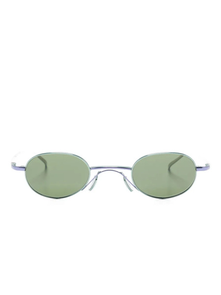  Christian Roth Oval-frame Sunglasses - Green 