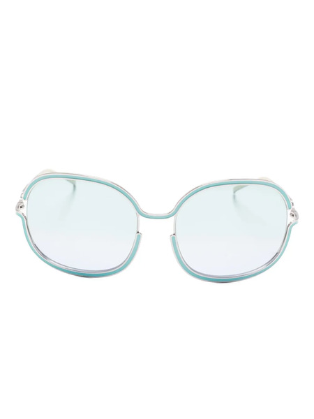  Christian Roth Round-frame Sunglasses - Blue 