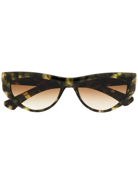  Christian Roth Tortoiseshell Cat-eye Frame Sunglasses - Green 
