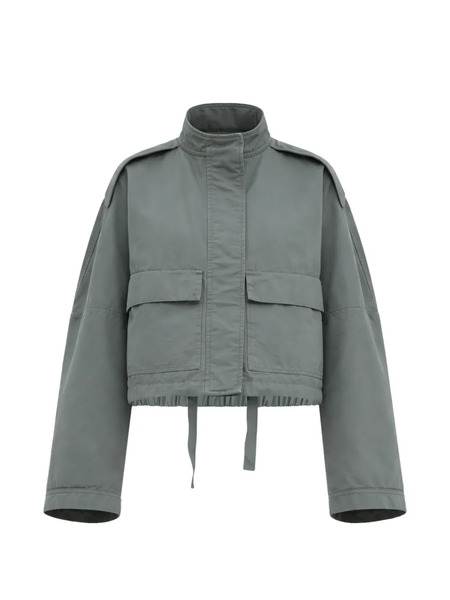 Christian Wijnants Front-pockets Cropped Jacket - Grey 