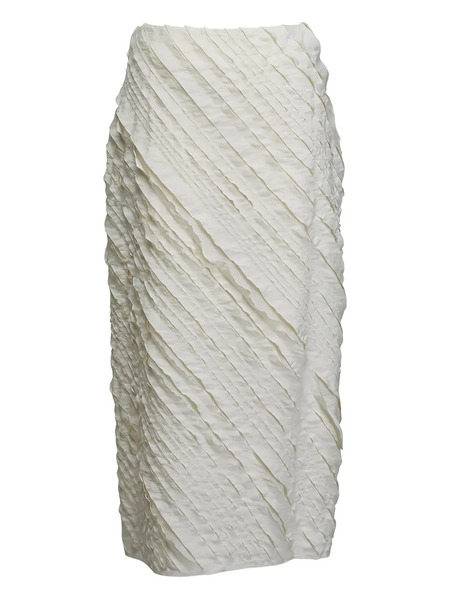  Christian Wijnants Simbi Textured Midi Skirt - Yellow 