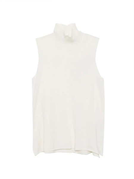  Christian Wijnants Sleeveless Turtleneck Top - Neutrals 